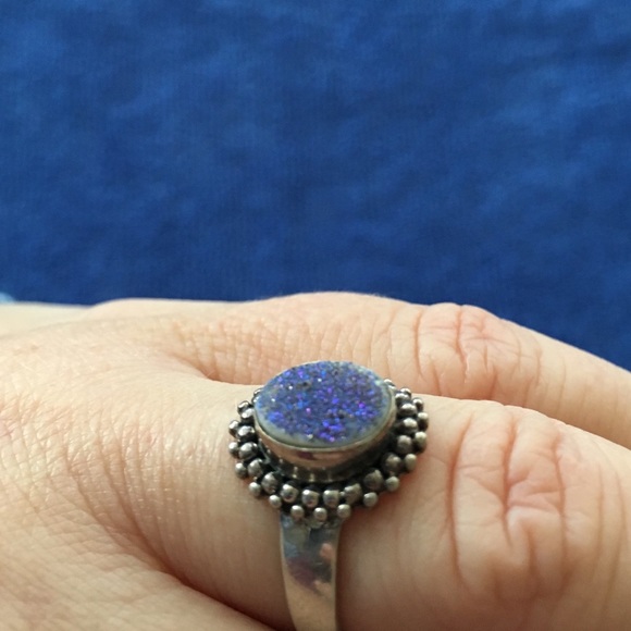 Druzy Sterling-Silver Ring - Picture 4 of 7